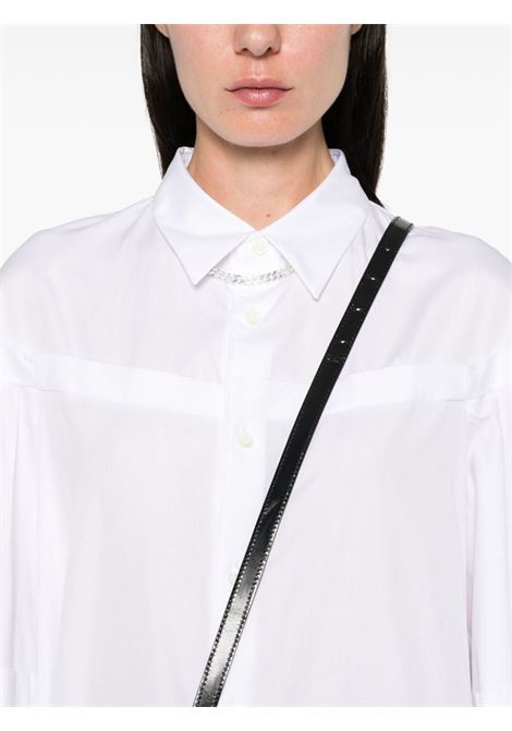 Camicia con orlo a taglio vivo in bianco - donna COMME DES GARCONS COMME DES GARCONS | RMB0182